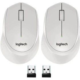 Resim Logitech M330 Kablosuz Fare 1/2 Adet Oyun Faresi 2.4 Ghz 1000 Dpı 3 Düğmeler 2pcs M330 White Amerika Birleşik Devletleri Diğer 