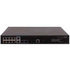 Resim H3C LC-5130S-12TP-HPWR-EI-GL 9801A1NC 8 Port Yönetilebilir Swıtch 