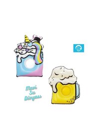 Resim Şişme Deniz Bardaklık, Havuz Bardaklık Dondurma Desenli 