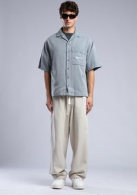 Resim Beli Lastikli Baggy Pantolon 