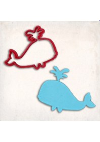 Resim Balina Kurabiye Kalıbı Şekillendirici Kopat KIrmızı 