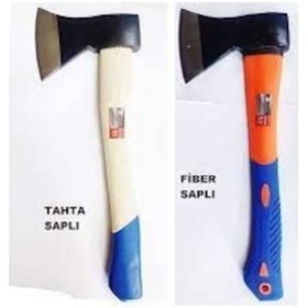 Resim Asafyapı Balta Nacak Kamp Odun Kesme Kırma Bölme 600 Gr Seç Tahta Saplı 