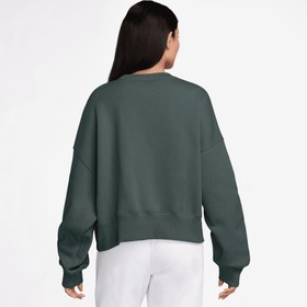 Resim Nike Phoenix Fleece Oos Kadın Yeşil Eşofman Üstü 