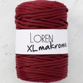 Resim Loren XL Makrome Bordo El Örgü İpi - R049 - 33715 