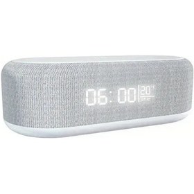 Resim Tianchishop Vıkefon Kablosuz Sarj Docku Beyaz Termometre Gece Lambasi Alarm Dijital Saat İphone Uyumlu Samsung Xiaomi 