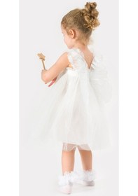 Resim Kız Bebek Kız Çocuk Doğum Günü Parti Düğün Yazlık Elbise Tüllü Tütü Astarlı Bebek Takım Bebek Giyim 001 