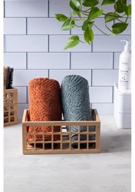 Resim Bambu Organizer Büyük Dolap İçi Düzenleyici Sepet 18x26 Cm Bambu 