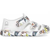 Resim Benetton Bn-1410 Patik Erkek Çocuk Düz Sandalet Beyaz - Mavi Beyaz - Mavi 