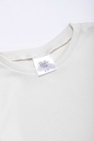 Resim BeeTeekids Basics Beyaz 100% Pamuk Unisex Çocuk Pijama Takımı 