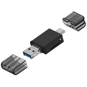 Resim Polham USB, Type-c ve Lightning Girişli Ultra Hızlı Hafıza Kart Okuyucu, Micro SC Hafıza Kart Reader 