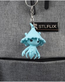 Resim Flexilab Creative Doğa Ruhları 7'li Figür Anahtarlık Seti ve Dekoratif Ağaç Stand Hediyelik 