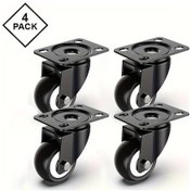 Resim Dashanshop 4 Adet 1.5 Inç Frenli Ağır Hizmet Döner Tekerlek Mobilya Donanımı 