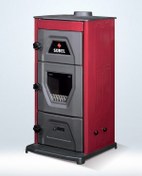 Resim Sürel 5111 - 5112 Dört Köşe Şömine Soba Bordo 