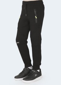 Resim Slazenger LAMYA Unisex Çocuk Fermuar Cepli Siyah Eşofman Altı 