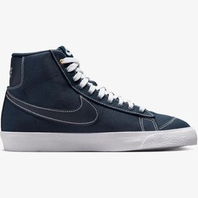 Resim Nike Blazer Mid '77 Kadın Lacivert Spor Ayakkabı 