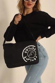 Resim Rosmod Unisex Desenli Postacı Çanta Sokak Tarzı 