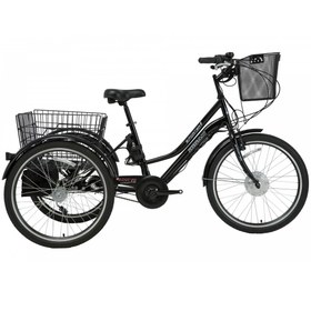Resim Bisan E-Porter Shimano Nexus 3 Elektrikli Kargo Bisikleti (Lacivert-Siyah) 
