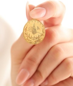 Resim Sefa Gold 14 Ayar Altın Büyük Boy Tuğra Kolye Ucu 