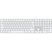 Resim Apple Magic Keyboard Touch ID Sayısal Tuş Takımlı MXK73TQ/A Türkçe Q Kablosuz Klavye Outlet 