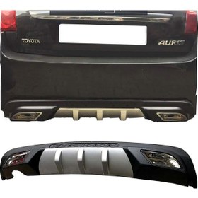Resim Toyota Auris Difüzör Difizör Gri + Kare Egzoz Görünüm C Tip 