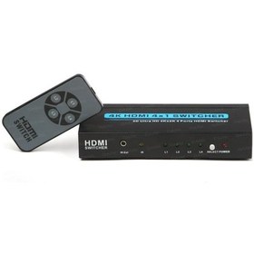 Resim Yediverenbilişim 4 Giriş 1 Çıkışlı Uzaktan Kumandalı 4K Hdmi Switch (Seçici) 