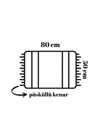 Resim Banyo Halısı Dijital Baskılı Banyo Paspası 50x80 Polyester Kaymaz Tabanlı Duş Paspası Whale Beyaz - Siyah 