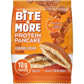 Resim Bite & More Protein Pancake 12 Adet x 50 Gram - karamel 