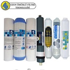 Resim Pemax Water Solutions Purefer Açık Kasa Çift Sedimentli Sertifikalı 7'li Platinium Mebran Şeffaf 4'lü Mineral-B12 Alkali 