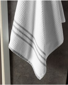 Resim Madame Coco Alissa %100 Pamuk Banyo Havlusu - Beyaz 8684427128015 Beyaz 