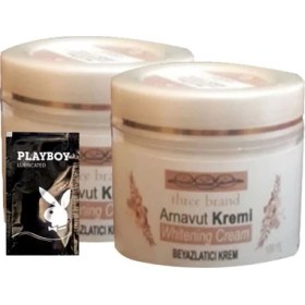 Resim Buğz Three Brand Arnavut Kremi 2'li Adet Whitens Cream Whitens Kremi 100 ml + 1 Adet Jel Hediye 