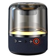 Resim Dvip Q5 TF SD Kart 3.5MM Aux Sesli Görüşme RGB Light Show Taşınabilir Siyah Bluetooth Hoparlör 