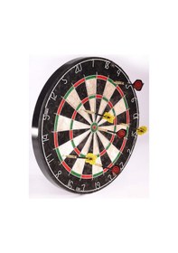 Resim Delta Sisal Dart Seti 45 Cm 18 İnç Büyük Boy + 6 Dart Oku 18 Gr Hedef Tahtası 