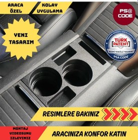 Resim Citroen Berlingo-peugeot Rifter-proace City-fiat Doblo-opel Combo Uyumlu Orta Konsol Bardaklık 001 