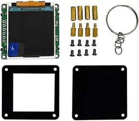 Resim Komdndht ESP32 C3 Geliştirme Kurulu 1.44 Inç LCD Ekran Masaüstü Biblolar Taşınabilir Mini TV Taşınabilir Kolye Lvgl Spaceman St7735 Siyah B 