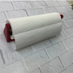 Resim Zero Land Sptrns Dekoratif Kırmızı Kağıt Havlu Tutucu Duvar Askılı Model 