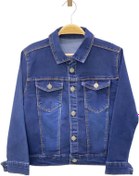 Resim Mojo Bebek Mojo Unisex Düğmeli Kot Ceket 9959293 Lacivert 