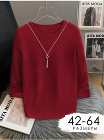 Resim Aıta Moda Büyük Beden Şık Ofis Bluzu 207758521 Bordo 