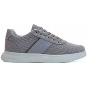 Resim 2197-dakırs Anatomik Tabanlı Erkek Keten Kumaşlı Sneakers Ayakkabı Füme 