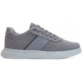 Resim 2197-dakırs Anatomik Tabanlı Erkek Keten Kumaşlı Sneakers Ayakkabı Füme 