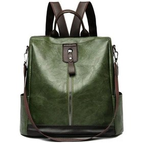 Resim Wezone Şık Kadın Sırt Çantası - Seyahat Ve Günlük Kullanım İçin Çok Amaçlı Çanta Yeşil Çok Renkli 