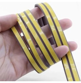 Resim CetKing Kapı Pencere Su Soğuk Geçirmez Izolasyon Bandı Yalıtım Fitili (2X6=12MT, Kahverengi) 