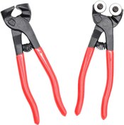 Resim Eltu 2 Adet Mozaik,Cam Kesmek için İşe Dayanıklı Mozaik Kırma Aleti Düz Pense ve Çift Tekerlek 