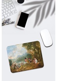 Resim Lale Baskılı Kaymaz Tabanlı Mouse Pad Mousepad 