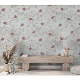 Resim Krem Pembe Çiçek 16 M2 Duvar Kağıdı 92175 Çok Renkli 