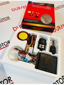 Resim Monero Motosiklet Alarm Seti-çift Kumandalı 