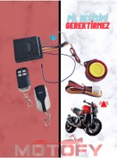 Resim Motosiklet Alarmı Uzaktan Çalıştırma Özellikli 125 Db Yüksek Sesli Pil Değişimi Gerektirmez 