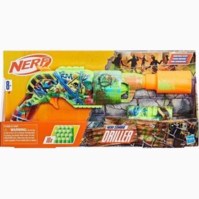 Resim Nerf Zombie Driller 5 Dart Kapasiteli Aksesuarli Oyuncak Blaster - Yeşil 
