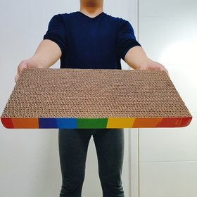 Resim Dayanıklı Çok Renkli (Kahverengi/Siyah/Kırmızı/Yeşil/Mavi/Pembe/Sarı) Katmanlı Oluklu Mukavva Kedi Tırnak Ağacı, Çizik Dirençli, Sağlam ve Şık Evcil Hayvan Evi, Dayanıklı Kedi Tırma Tahtası, Kedi Tırmalama Tahtası, Kediler için Tırmalama Tahtası, Sağlam Kedi Tırmalama Tahtası, Kedi Tırmalama Tahtası Kavisli, Kedi Tırmalama Tahtası, Büyük Kedi Tırmalama, Büyük Kediler için Tırmalama Direği, L-Şekilli Kedi Tırmalama Direği, Kedi Tırmalama Tahtaları, Kedi Tırmalama Tahtası, 