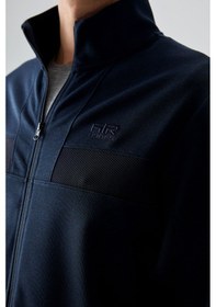 Resim Tommy Life Lacivert Yüzeyi Dokulu Standart Fit Nakışlı Erkek Eşofman Takım - 85248 Lacivert 