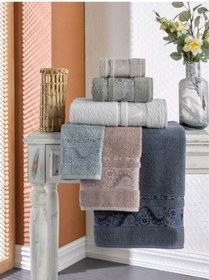 Resim Durul Bukle Jakarlı Banyo Havlusu 70X140 6'Lı Paket 